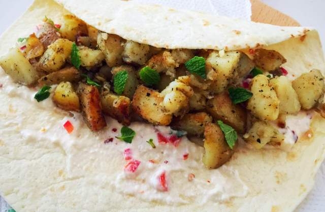 Spicy Potato Wraps 