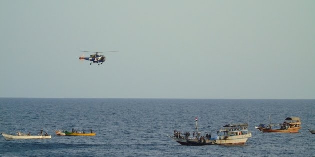  Indian Navy foils piracy attempt in Gulf of Aden (Lead) (With Images) 