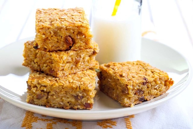 Pumpkin Oatmeal Breakfast Bar