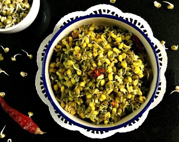 Moong Bean Sprouts Upkari