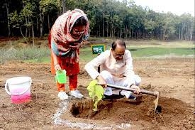 CM Chouhan gives unique message of environment protection by planting saplings for 365 days