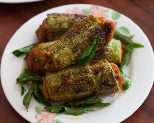 harwa Karela With Sweet Potato Filling 