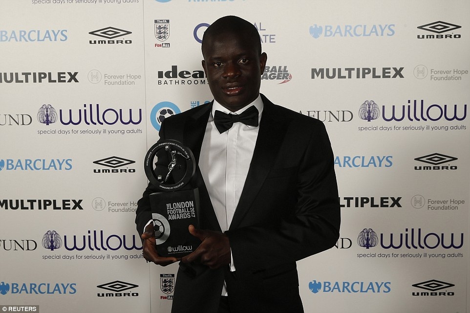  Kante named English Premier League s Player of the Year 