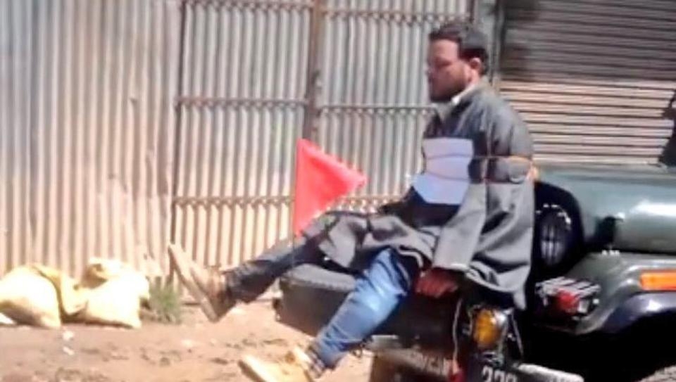  Major involved in human shield incident gets Army chief s commendation card 