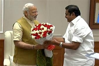  TN CM invites Modi for Jaya, MGR functions 