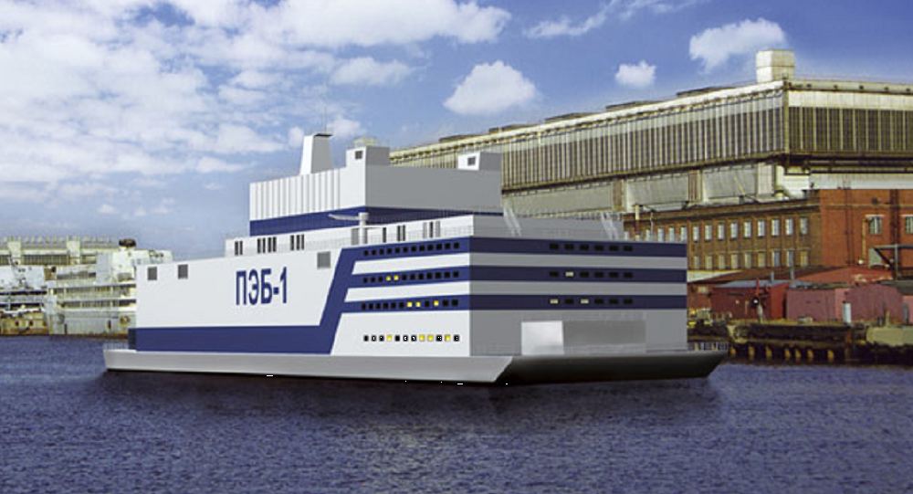  Russia building first  floating  nuclear power plant 