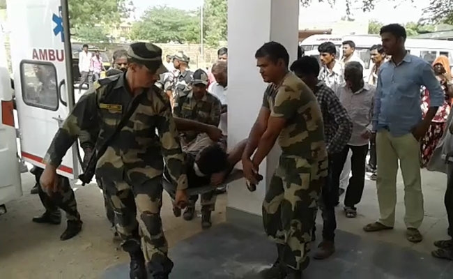  Nine BSF troopers injured in accidental blast (Lead) 