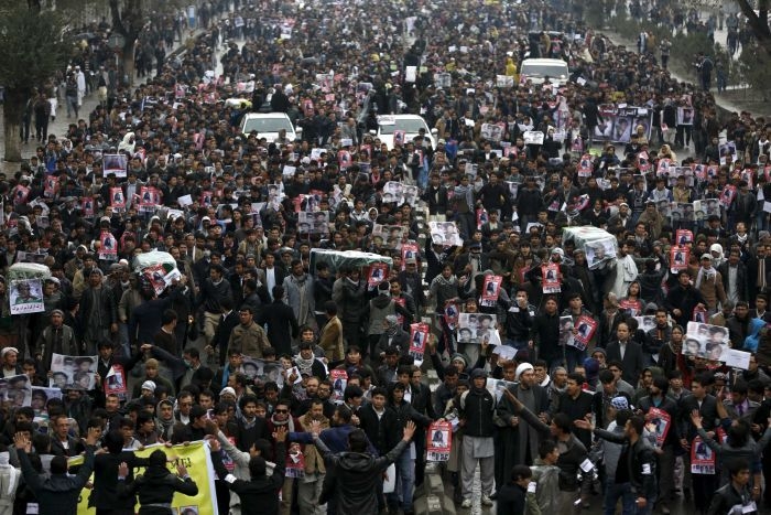  7 killed as Afghans rally against terrorism 