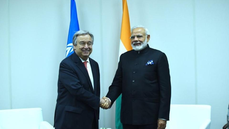  Modi meets UN Secretary General 