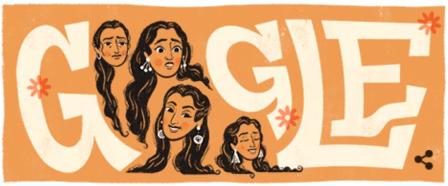  Google dedicates doodle to actress Nutan 
