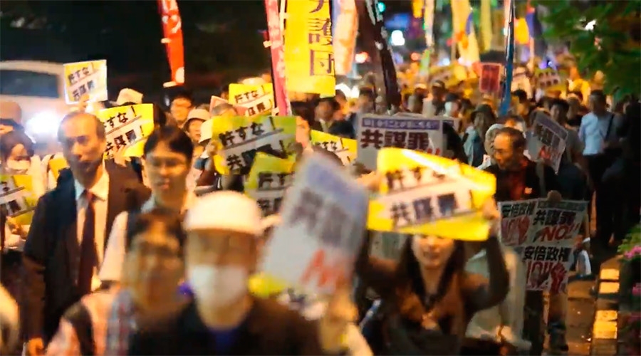  Thousands in Japan protest anti-terrorist conspiracy law (Lead) 