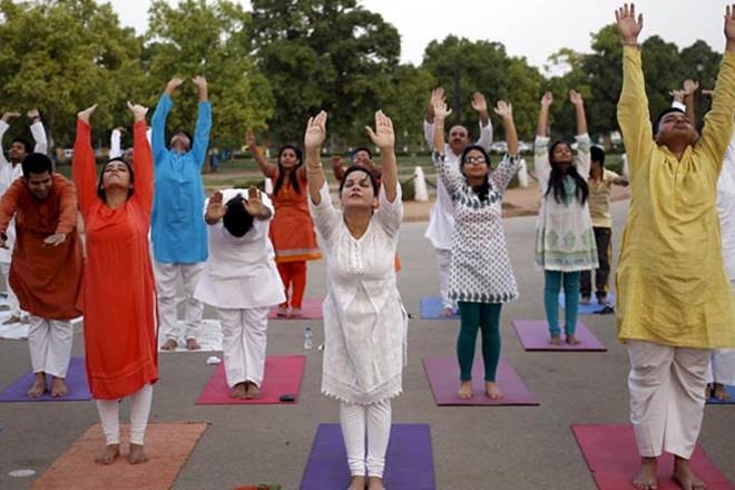 Amendment in charge of districts of ministers for World Yoga Day programme