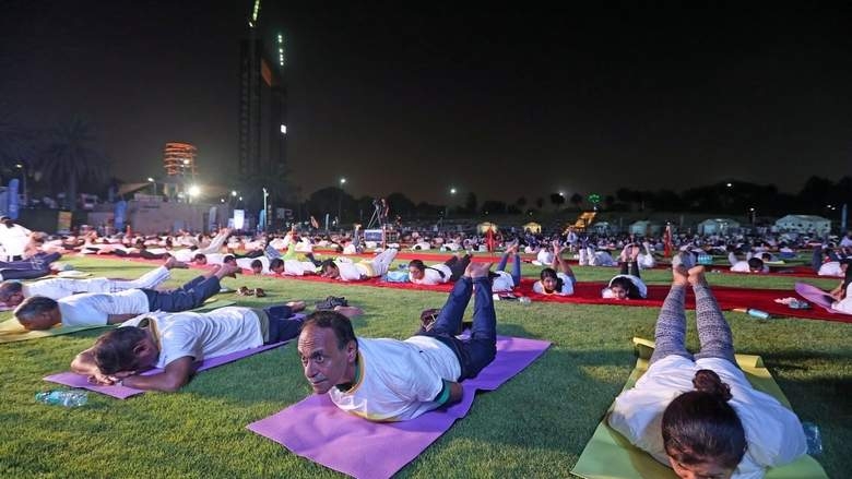  Thousands celebrate World Yoga Day in UAE 