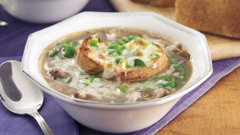 Philly Cheesesteak Onion Soup