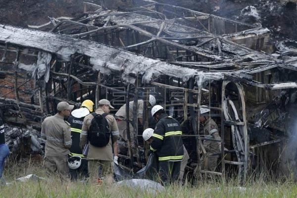 21 killed in Brazil traffic pile-up 