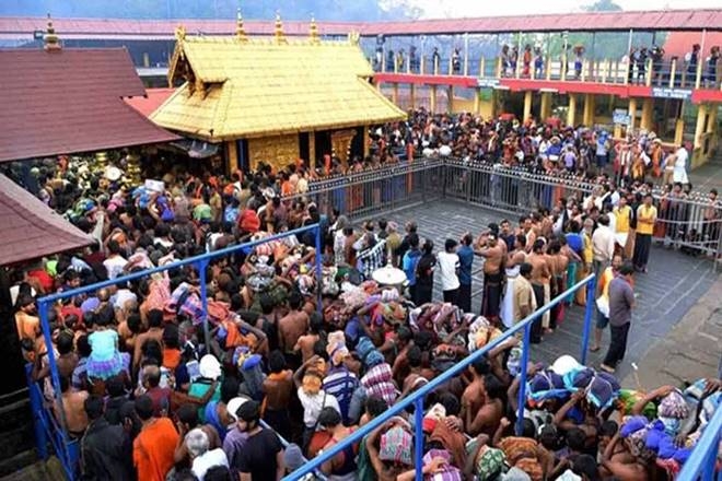  Sabarimala temple flag post damaged, three detained 