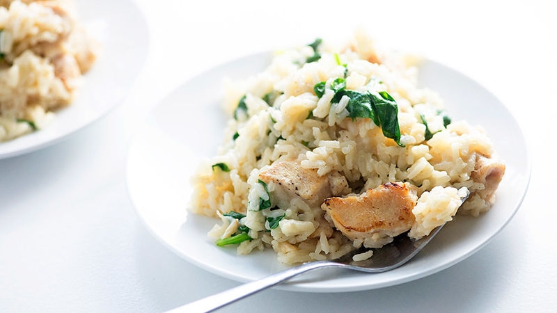 One-Pot Creamy Garlic Chicken and Rice