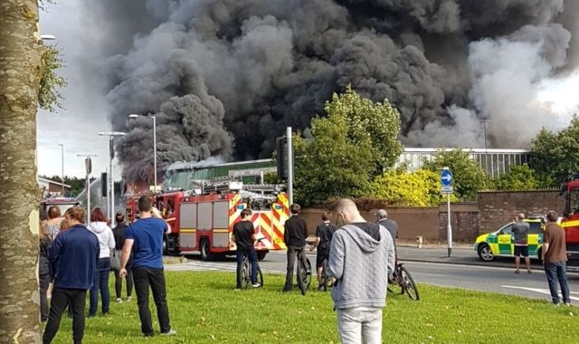  Major fire breaks out at Britain s paintballing centre 