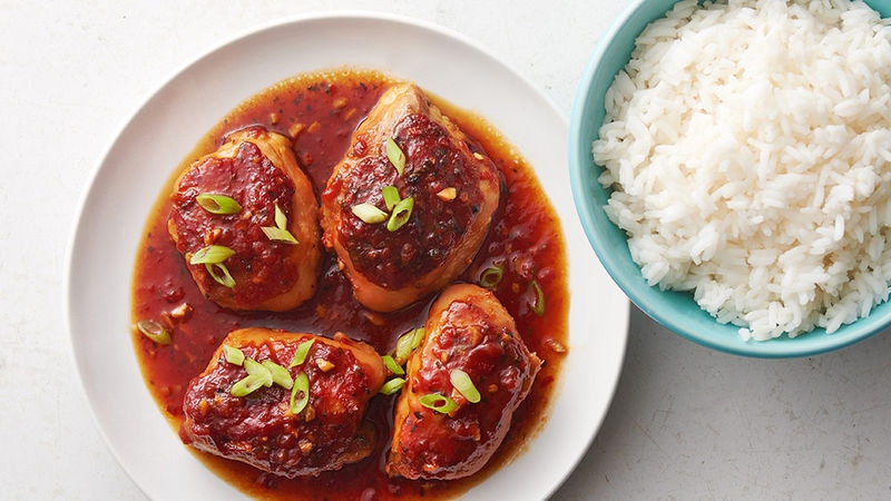 Slow-Cooker Spicy Honey Garlic Chicken 