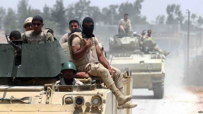  10 Egyptian soldiers die in North Sinai car bombing 