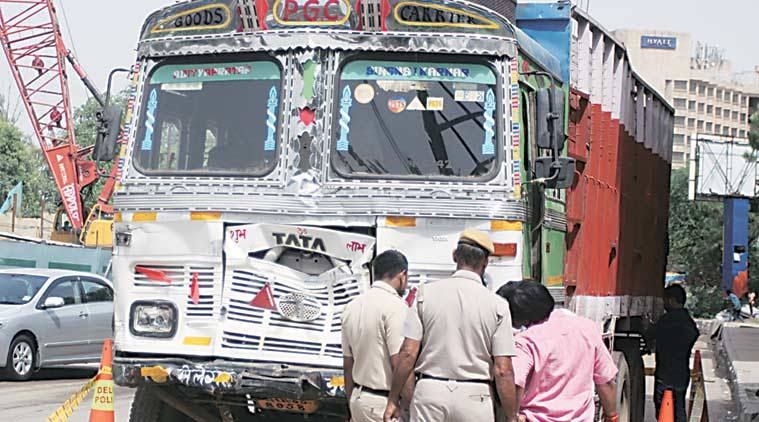  Two hurt as truck rams five cars in Delhi 