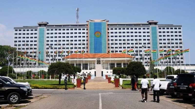  Ghana s parliament office building caught up in fire 