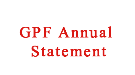 Details of GPF Annual Accounts Uploaded on Website