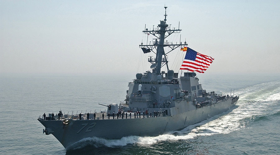  US Navy vessel fires warning shots at Iranian boat 
