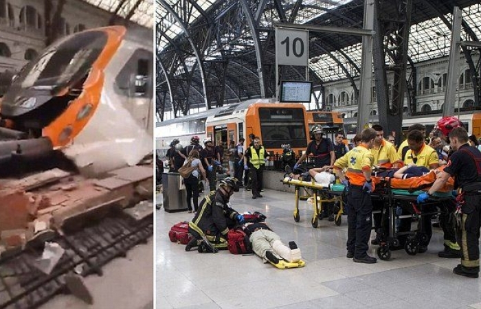  48 injured in Barcelona train accident 