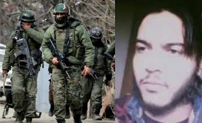  Gunfight in J&K, top militant trapped 