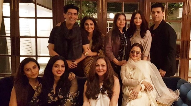 TinaAmbani,  Shabana Azmi, Rekha, Sridevi.Kapoor, AishwaryaRaiBachan, RaniMukerjee, Vidya Balan