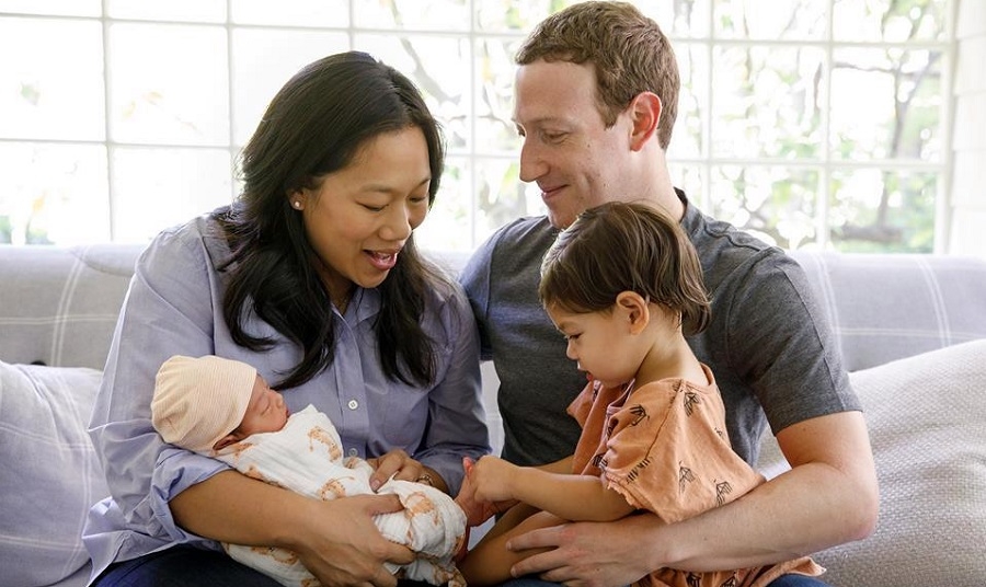 Facebook CEO and co-founder Mark Zuckerberg and his wife Priscilla Chan welcome their second daughte