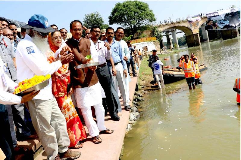 Saving rivers for human life is must : CM Chouhan