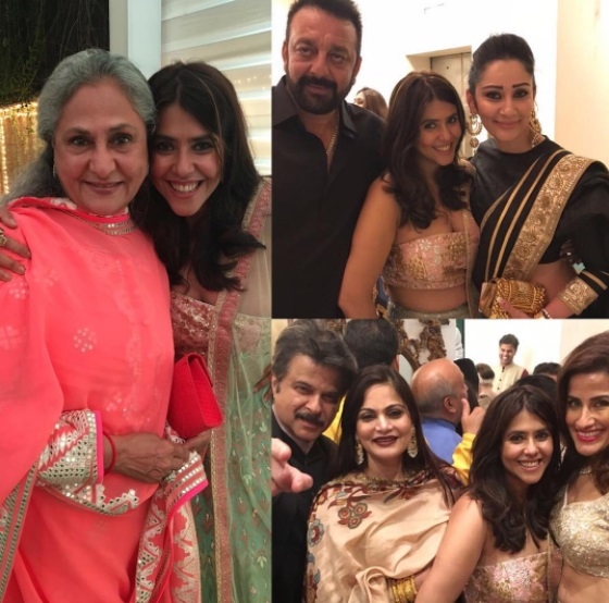 Sneak a Peek to the real-life Diwali Celebration of celebrities at reel-drama Queen Ekta Kapoor's residence!