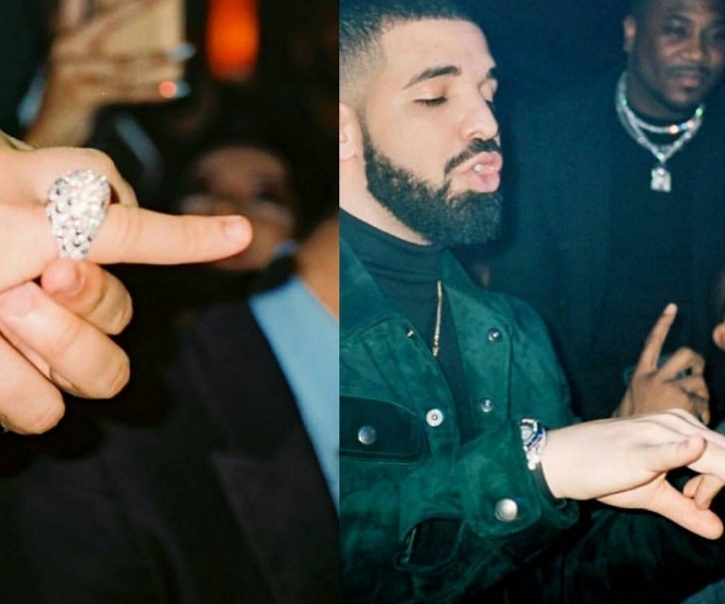 Diamond ring for self - what a fantabulous idea to fabulous ring in 31st Birthday with real diamonds from Boucheron and Hollywood : Drake @champagnepapi!